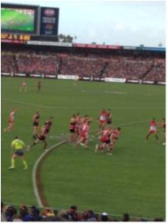 Can-Do-Ability: GUEST BLOGGER  JODIE OWEN  Swans v Crows AFL Game